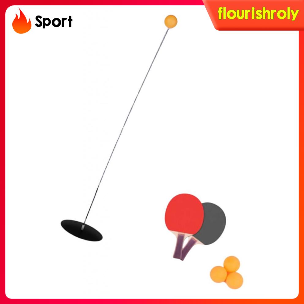 [RolySport]Table Tennis Trainer Equipment   Pong Robot Plastic Paddle