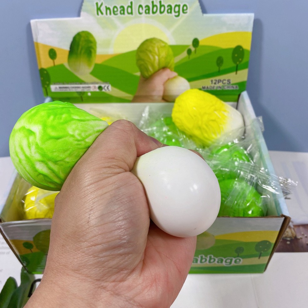 Squishy Hình Cây Cải Thảo Cái Bắp Cải Chín Vàng Xanh Mềm Mịn Đàn Hồi Chậm Tăng cực đáng yêu có hương thơm