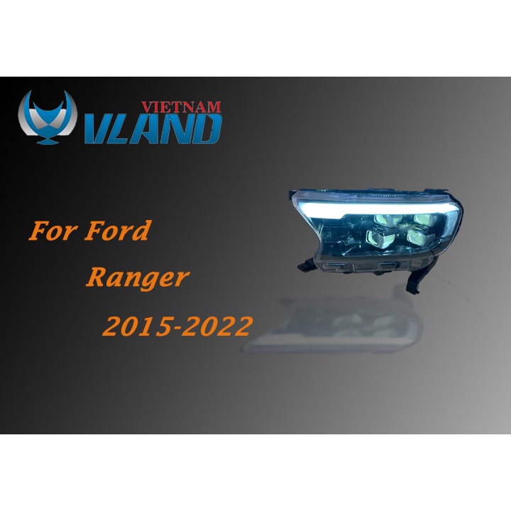 Đèn pha cho Ford Ranger/Everest 2015-2019 mẫu 4 gương cầu