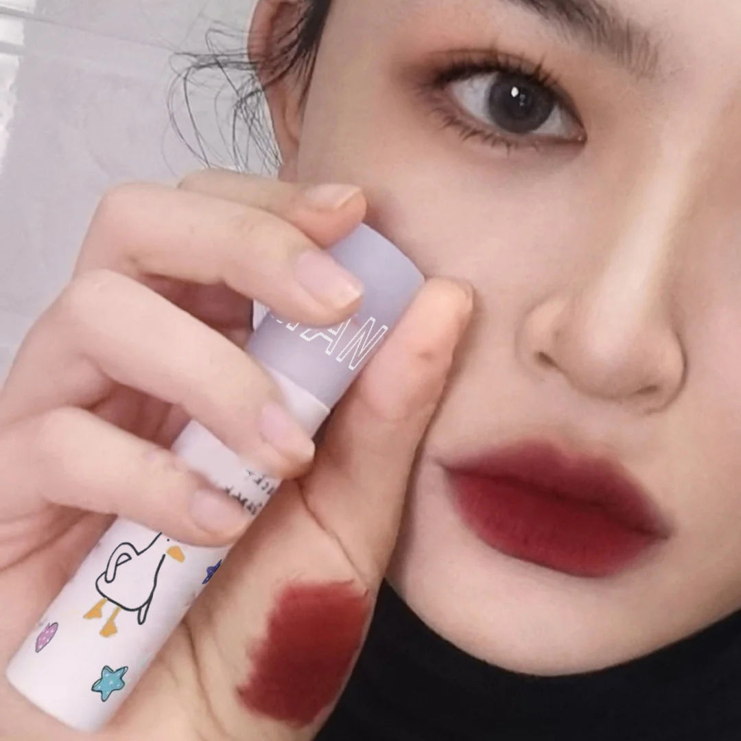 DAIMANPU Cute Duck Lip Mud Matte Lip Glaze Moisturizing 6 Color Lipstick Waterproof | BigBuy360 - bigbuy360.vn