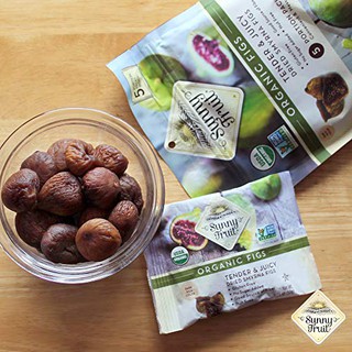 Mận khô, Cherry khô, Sung khô sấy không đường Hữu Cơ Sunny Fruits - Organic Dried Plums, tart Cherries, Dried figs