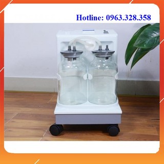 Máy hút dịch, mũi đờm 2 bình Lucass ss-8a cho phòng khám, bệnh viện tặng kèm 2 đầu hút hàng bảo hành chính hãng 12 tháng