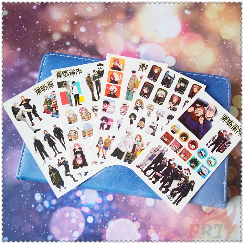 Tờ hình xăm dán tạm thời mini họa tiết Jujutsu Kaisen Anime chống thấm nước độc đáo