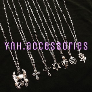 VÒNG CỔ XÍCH MIX CHARM ULZZANG CÁ TÍNH - VÒNG CỔ UNISEX