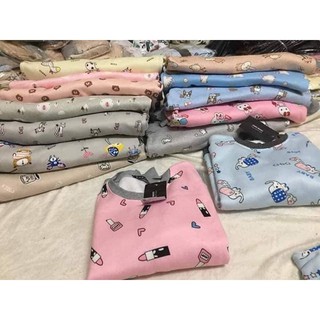 Bộ nỉ nữ mặc nhà ICON HOẠT HÌNH cute đáng yêu