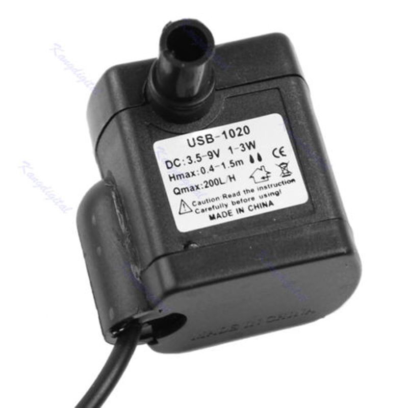 Máy bơm nước USB DC 3.5V - 9V 3W chuyên dụng cho hồ cá