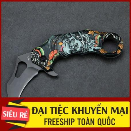 [ RẺ NHẤT SHOPEE] KARAMBIT EDC SƠN CHẮC, 3D NỔI, THÉP KHÔNG GỈ - Hàng Có Sẵn