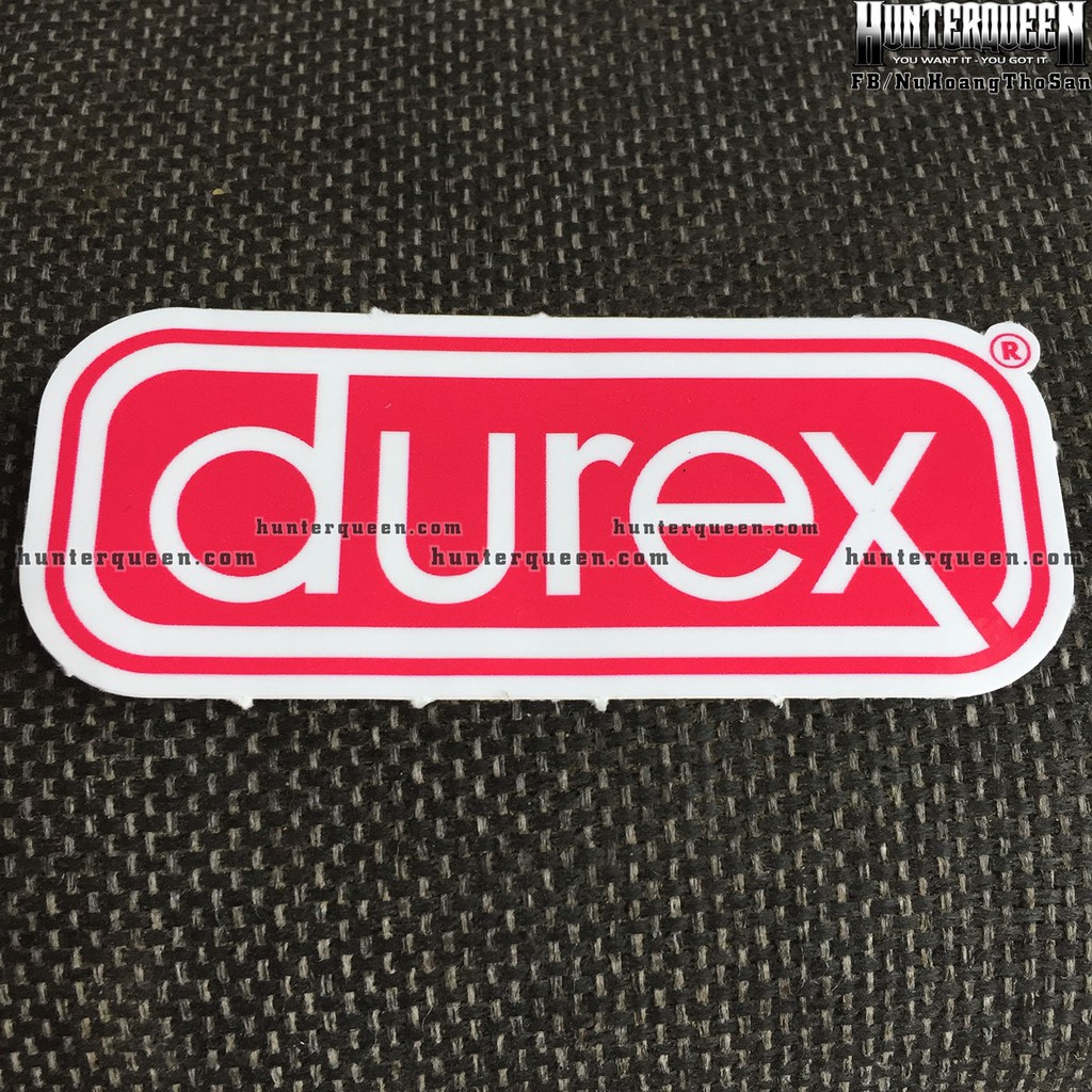 DU REX[9.6x3.9cm] decal cao cấp chống nước, sắc nét, bền màu, dính chặt. Hình dán logo trang trí mọi nơi