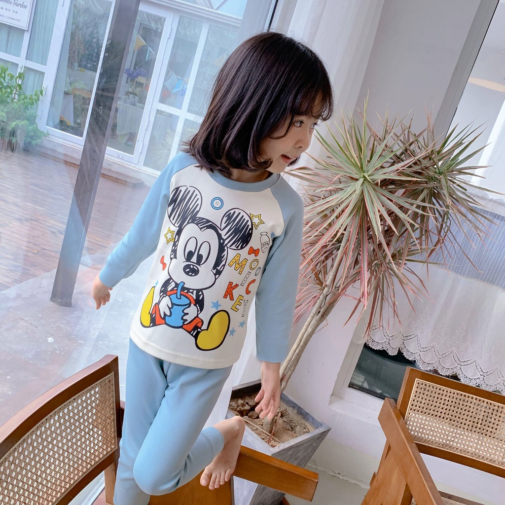 BỘ ĐỒ THU ĐÔNG CHO BÉ GÁI BÉ TRAI MẪU CHUỘT VÀ GẤU