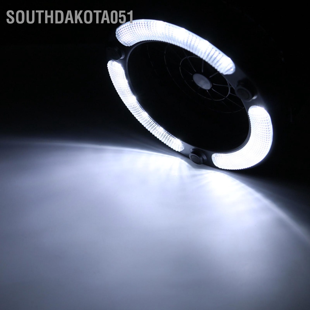 Đèn + Quạt treo lều cắm trại 2 trong 1 ABS nhẹ 18LED di động đa chức năng kèm móc treo tiện dụng