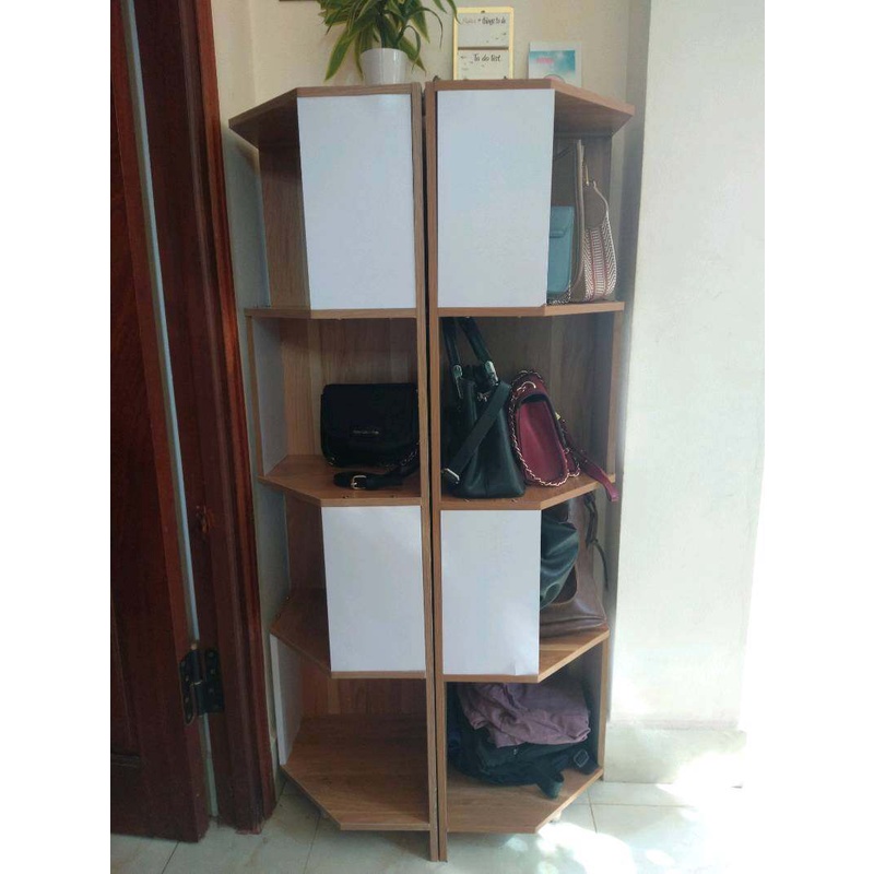 Kệ Góc Tường Ngũ Giác 4 Tầng