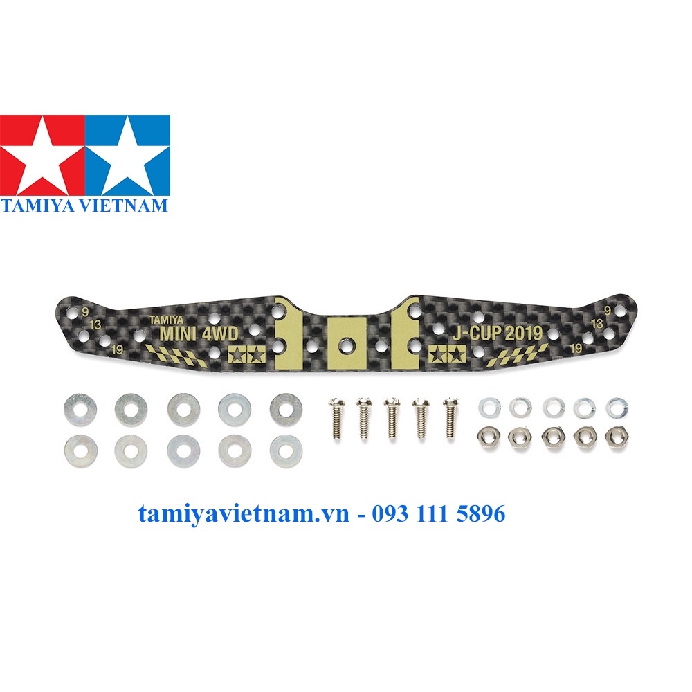95121 Phụ Kiện mô hình xe đua lắp ráp Mini 4WD HG CARBON MULTI ROLLER SETTING STAY  J-CUP 2019