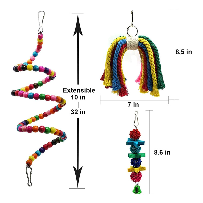 Set 7 Đồ Chơi Dành Cho Vẹt