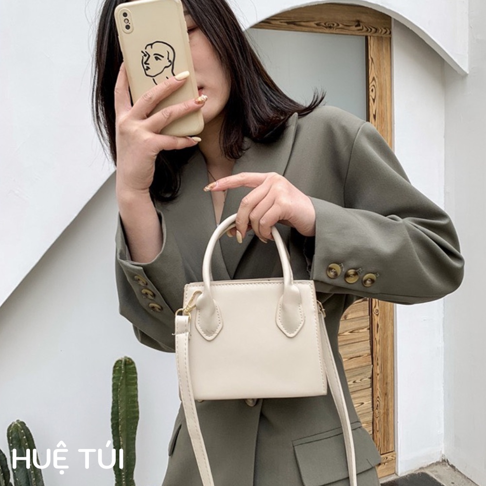 Túi xách đeo chéo phong cách trẻ trung thời trang hai quai trơn TX03