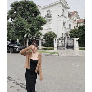 Váy body 2 dây dáng dài siêu tôn dáng