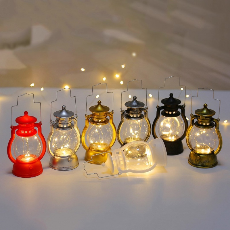 Đèn dầu bóng LED kiểu dáng nhỏ gọn trang trí cho tiệc giáng sinh Halloween sinh nhật