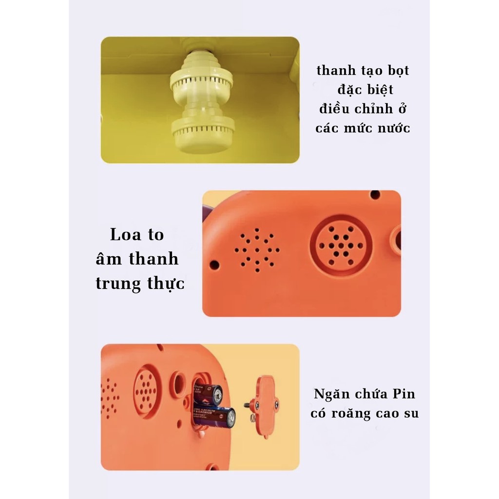 Khủng long tạo bọt có nhạc đồ chơi nhà tắm cho trẻ DC114
