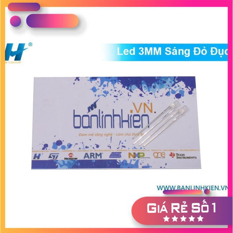 Led 3MM Đỏ Đục (10c)