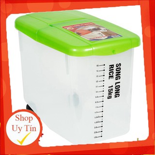 Thùng nhựa đựng gạo 15kg SONG LONG
