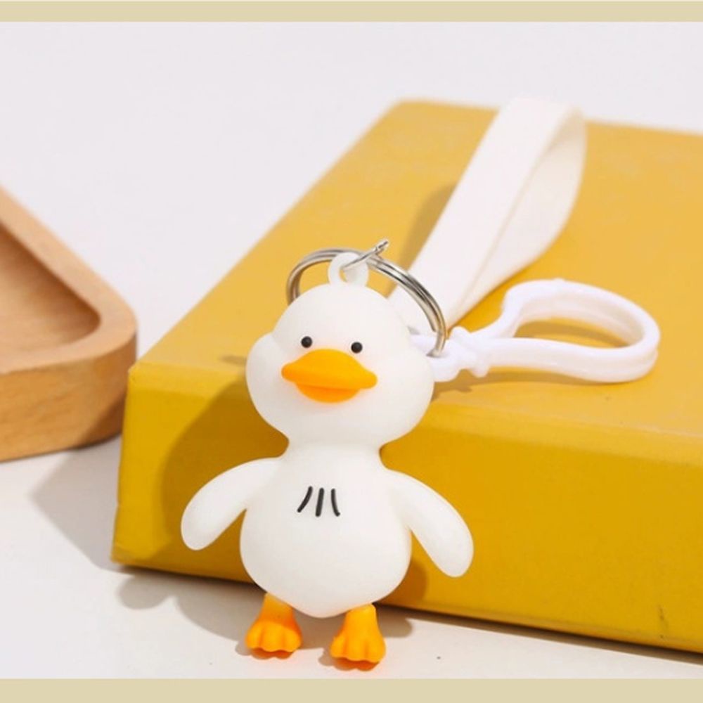 Móc khóa hình vịt con màu vàng dễ thương