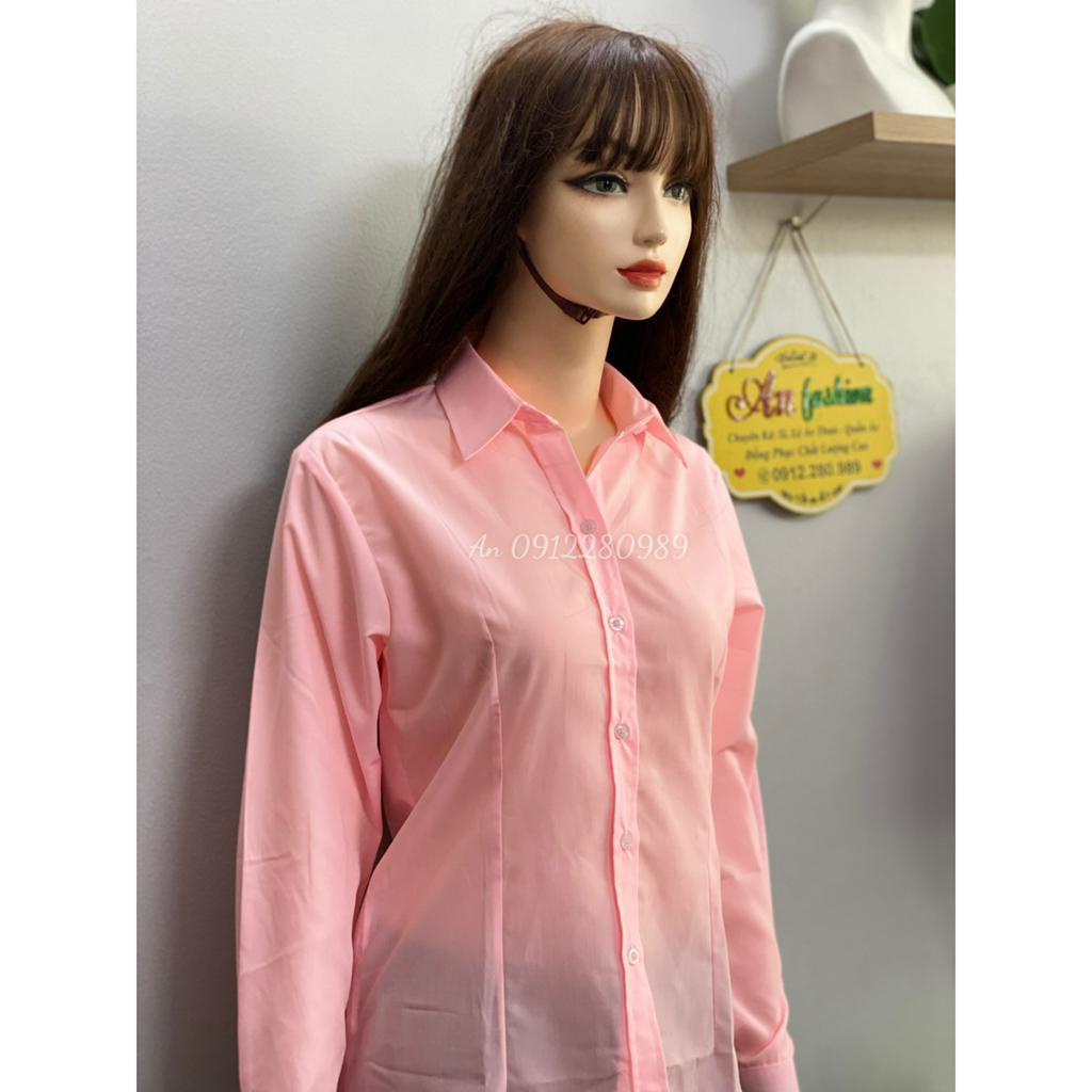 Áo sơ mi nữ công sở form tôn dáng vải siêu mát _  Hình chụp thật