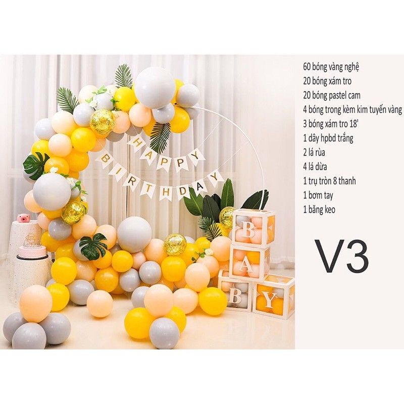 Sét bóng trang trí trên trụ tròn