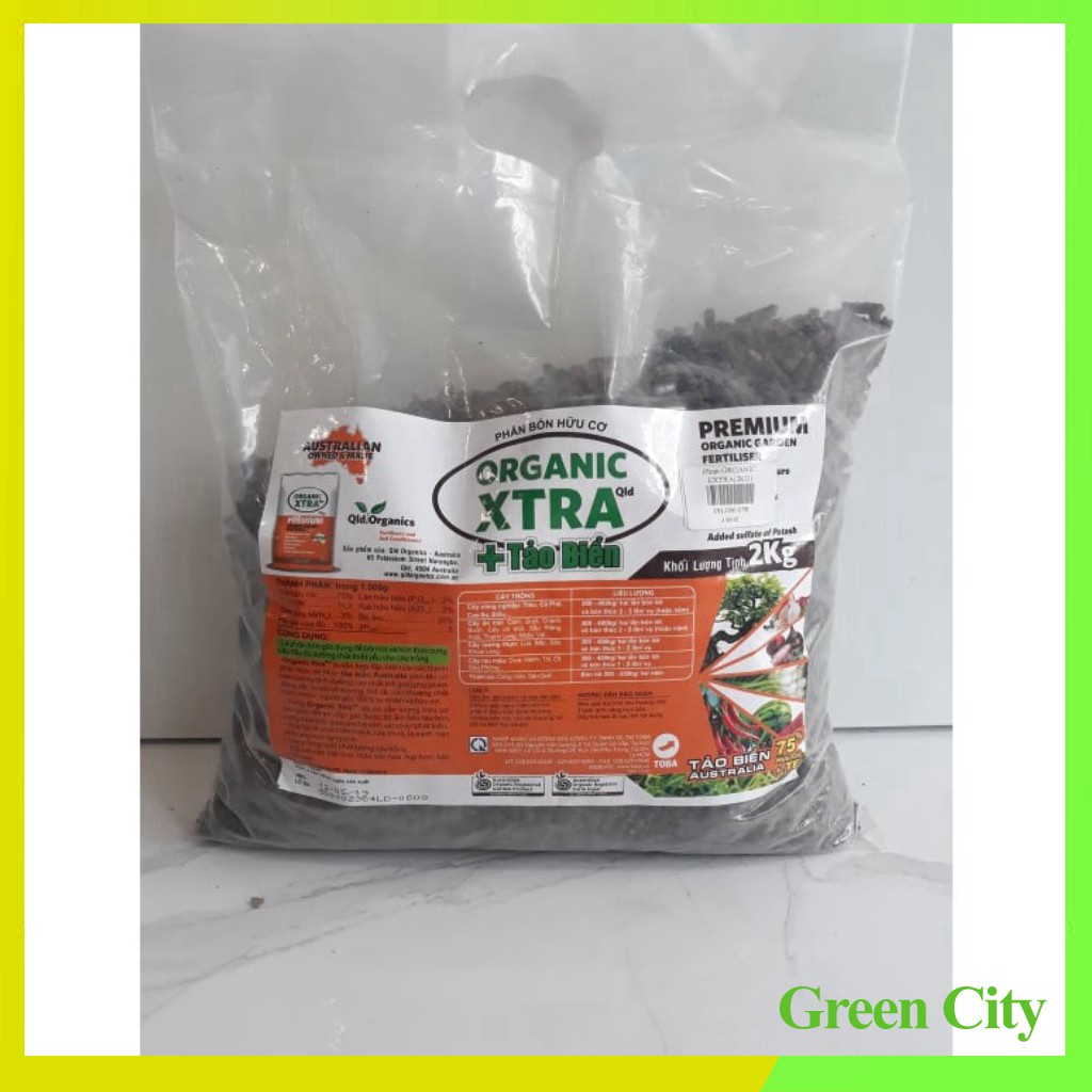 Phân hữu cơ tảo biển Úc Organic Xtra  - Green City