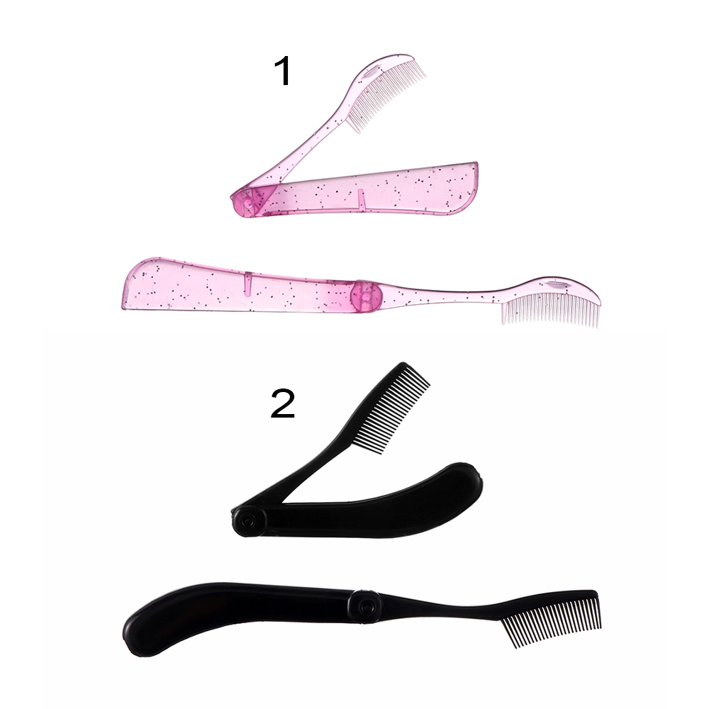 [Hàng mới về] Set 1/2 lược gấp chải lông mi dùng nối mi thời trang cho nữ