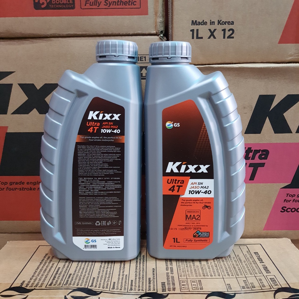 Nhớt Xe Số Và Côn Tay Kixx 10W40-SN-FullySynthentic - 1L-Nhập Khẩu Hàn Quốc.