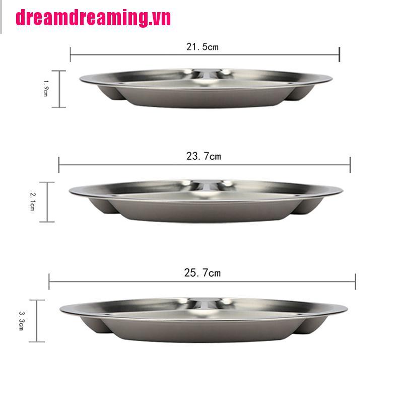 Khay Đựng Thức Ăn Chia 3 Ngăn Bằng Thép Không Gỉ 22 Ngăn Tiện Lợi