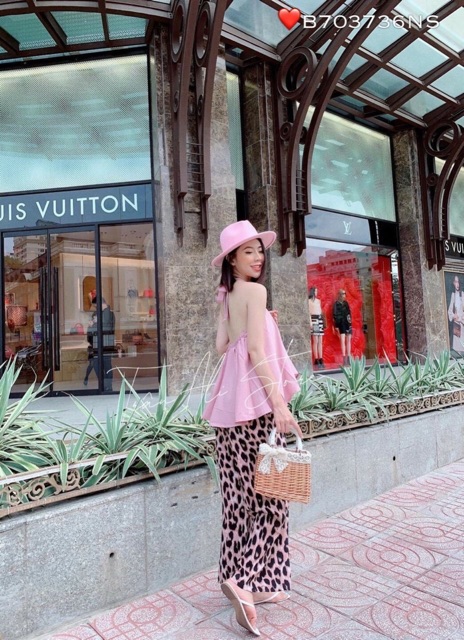 Set áo yếm quần beo dễ thương