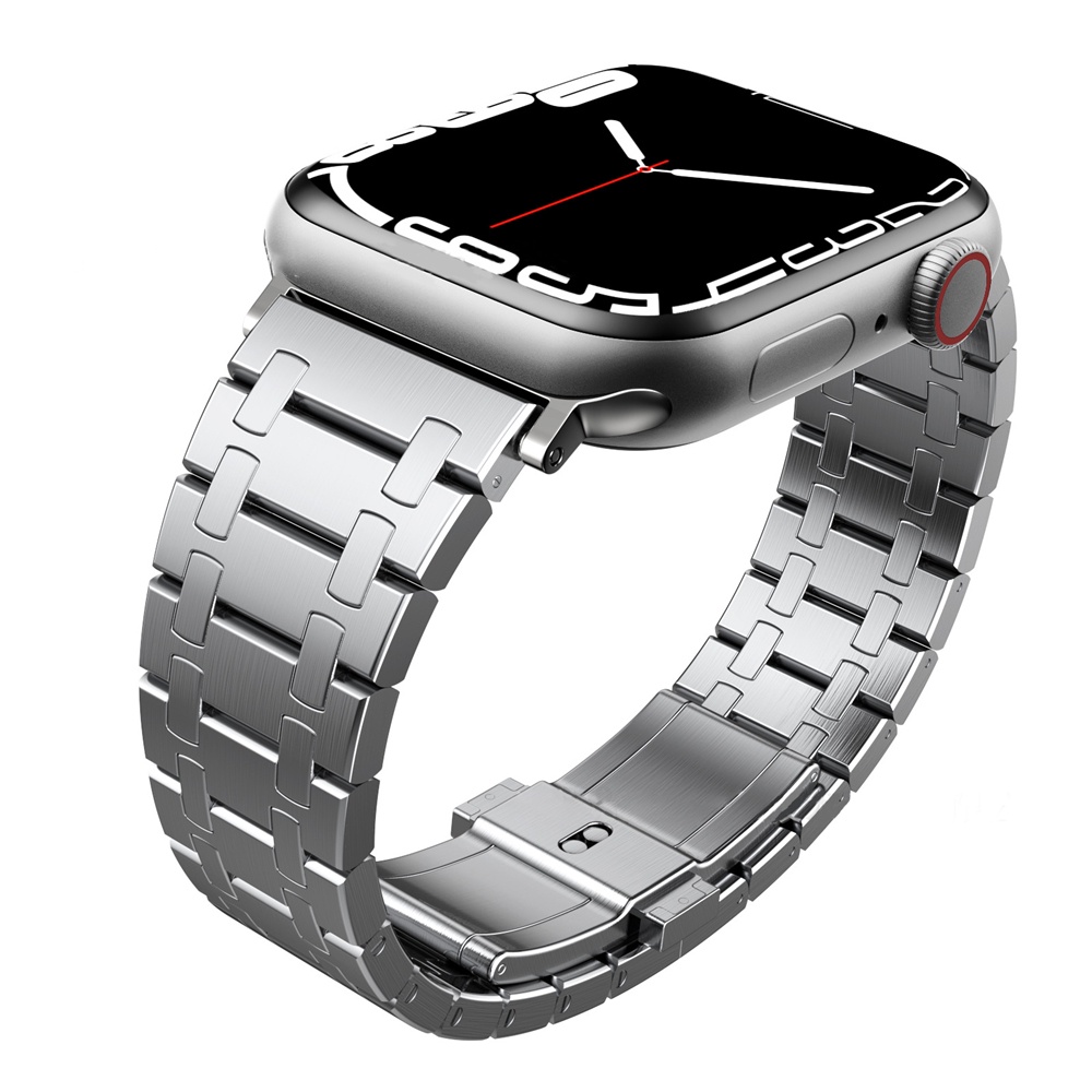 Dây Đeo Inox Cho Đồng Hồ Thông Minh Apple Watch Band 7 6 5 4 41mm 45mm 44 / 40mm iWatch Series SE 3 38 / 42mm AP