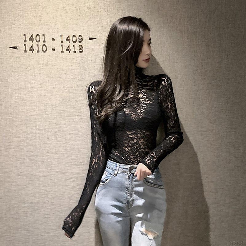 Áo Ren Tay Dài Cổ Lọ Thời Trang Dành Cho Nữ | BigBuy360 - bigbuy360.vn