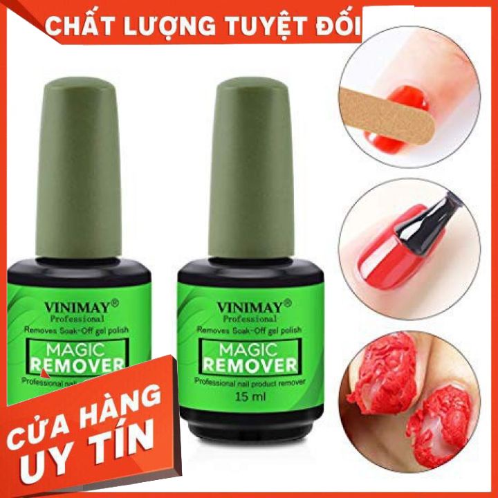 Nước phá gel móng - chai tháo sơn gel thần thánh Vinimay 15ml(hàng loại 1)