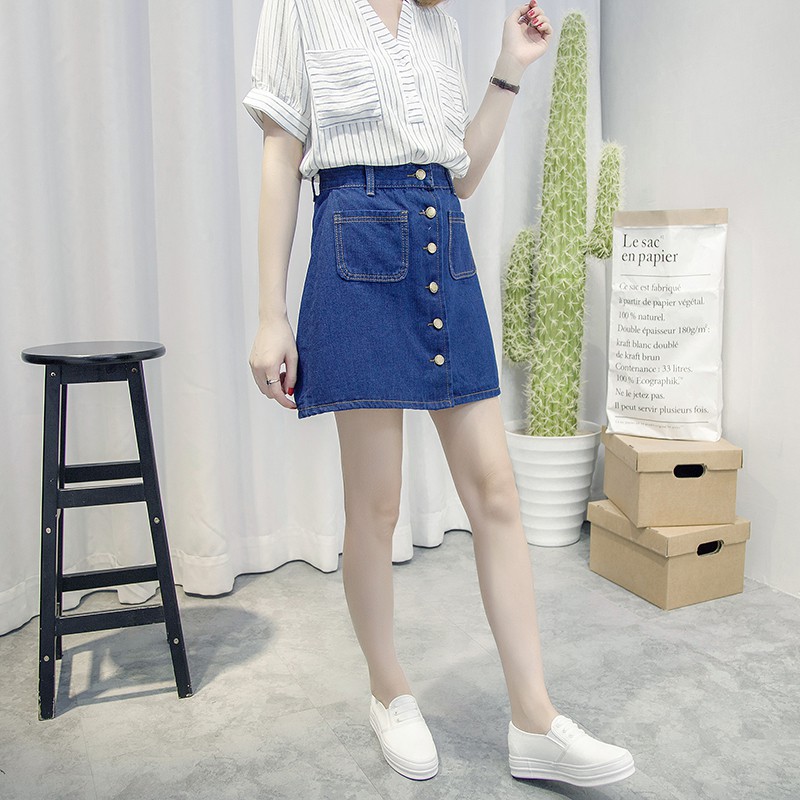 [SẴN] Chân váy Jeans chữ A Ulzzang Quảng Châu VJN3 | BigBuy360 - bigbuy360.vn