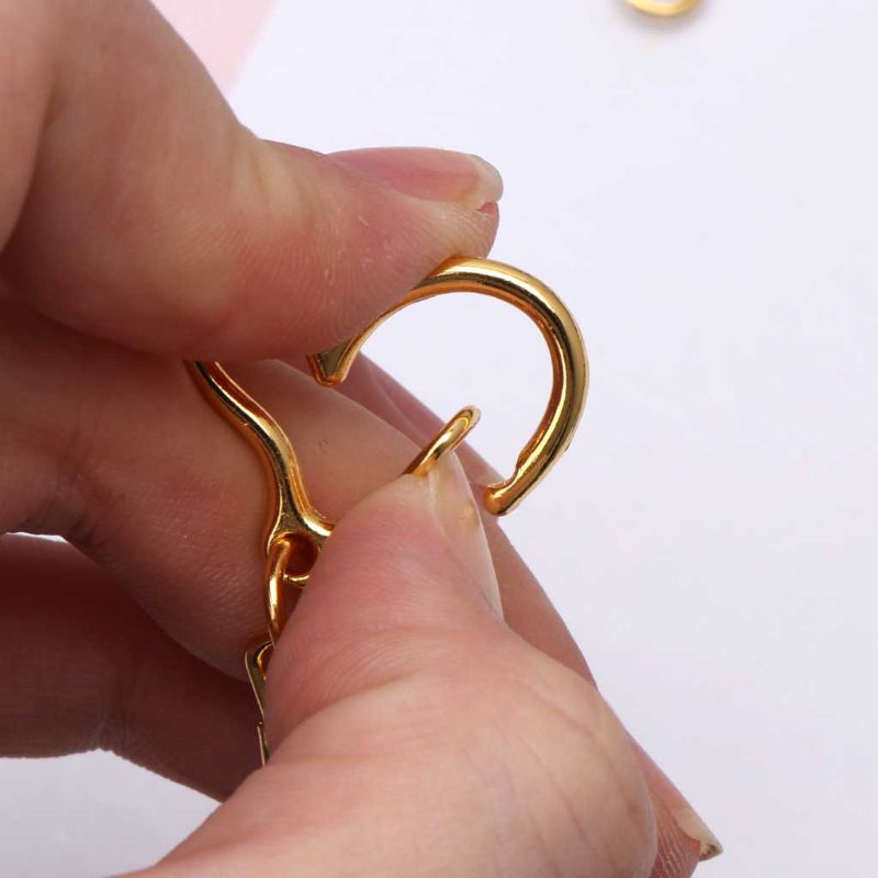 Bộ 10 Móc Khóa Hình Trái Tim Bằng Hợp Kim Dùng Làm Trang Sức DIY