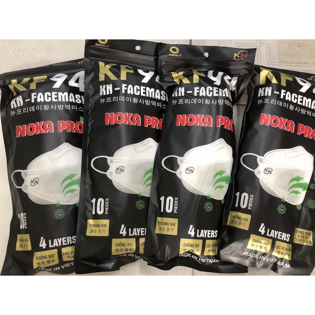 Set 50 Chiếc Khẩu trang 4 Lớp KF94  Chống Bụi Mịn, Kháng Khuẩn Hàng Cao Cấp