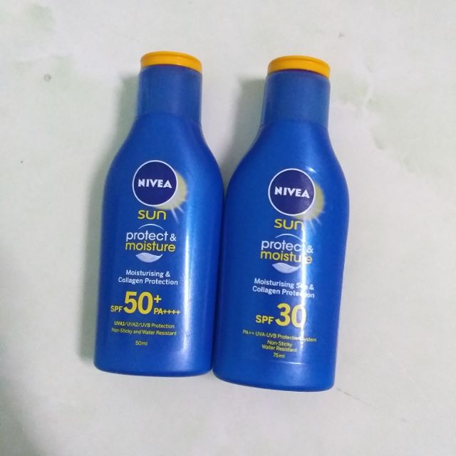 Sữa chống nắng và dưỡng ẩm da toàn thân Nivea SPF 50/PA++ và SPF 30 50ml