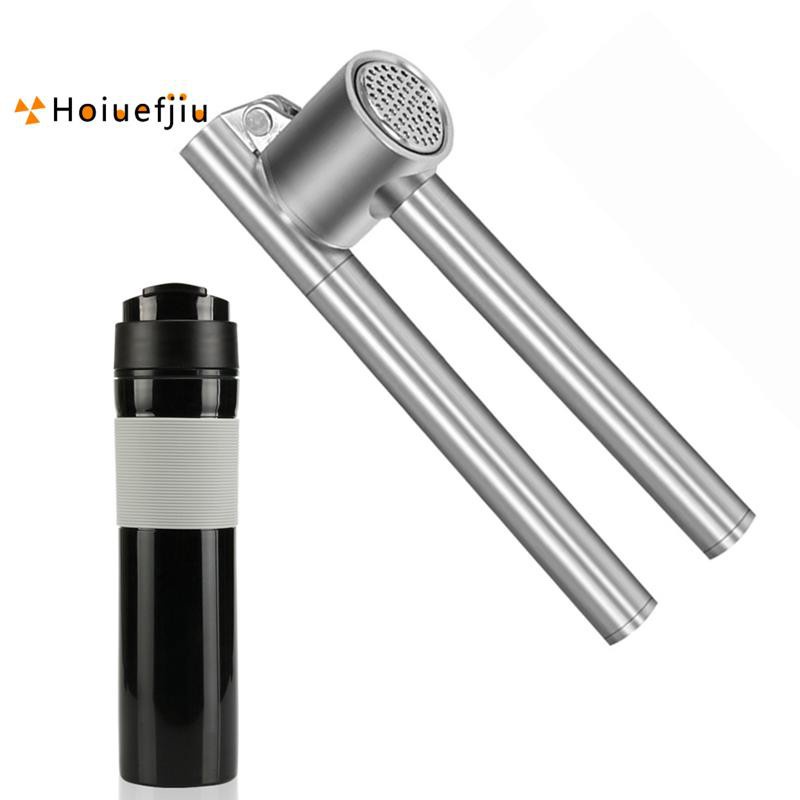 1 Pcs 300Ml French Press Coffee Maker Insulated Travel Mug & 1 Pcs 304 Stainless Steel Garlic Crushers Peeler Set