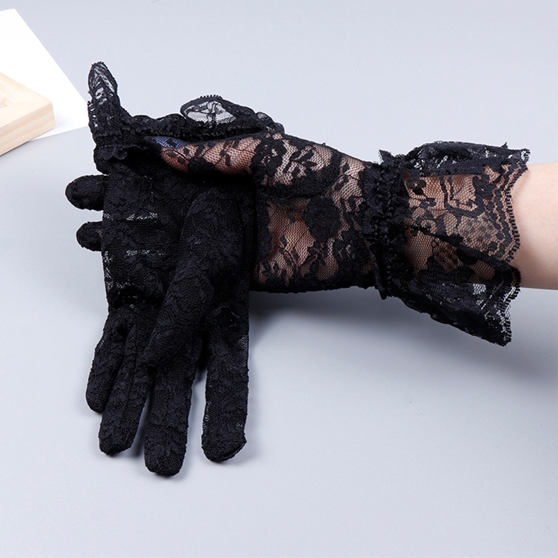 Găng Tay Ren Hoa Thiết Kế Quyến Rũ Thời Trang Cho Nữ