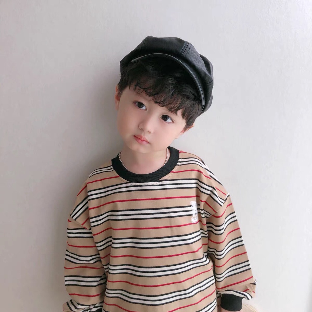 Mũ nồi beret trẻ em, Mũ beret chất Da mềm nhiều màu dễ thương phong cách Vintage cho bé từ 2-5 tuổi ML04