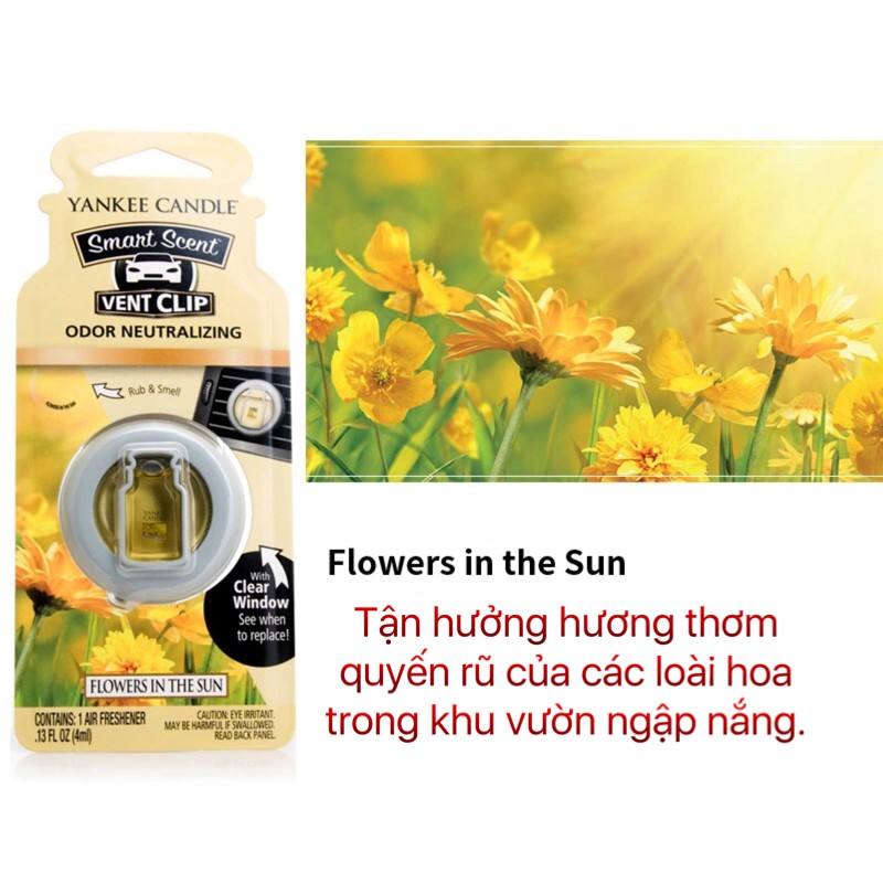 Nước hoa ô tô Yankee Candle Flowers in the sun YC10