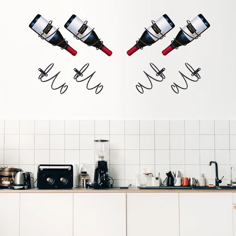 1 Giá Đỡ Chai Rượu Vang Gắn Tường Tiện Lợi