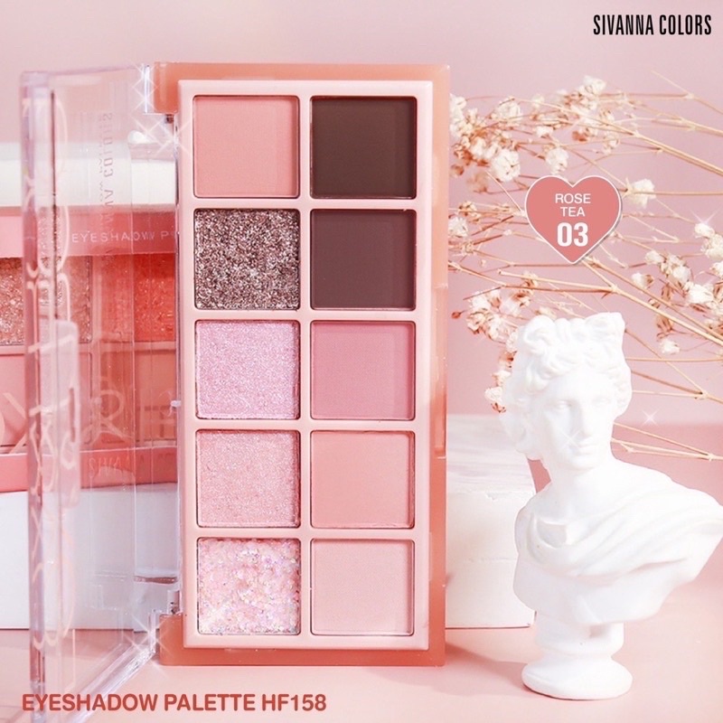 Bảng phấn mắt kiêm bắt sáng 10 ô Siavanna