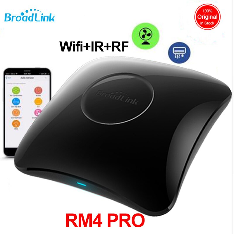 [bh 6 tháng]Trung Tâm Điều Khiển Broadlink Rm4 Pro (IR+RF) Bộ Điều Khiển Hồng Ngoại Và RF433/315 Bản Quốc Tế 2021