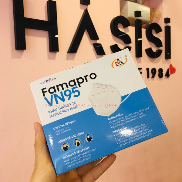 Khẩu Trang Y Tế FAMAPRO - VN95 Medical Face Mask (Hộp 10 Cái)
