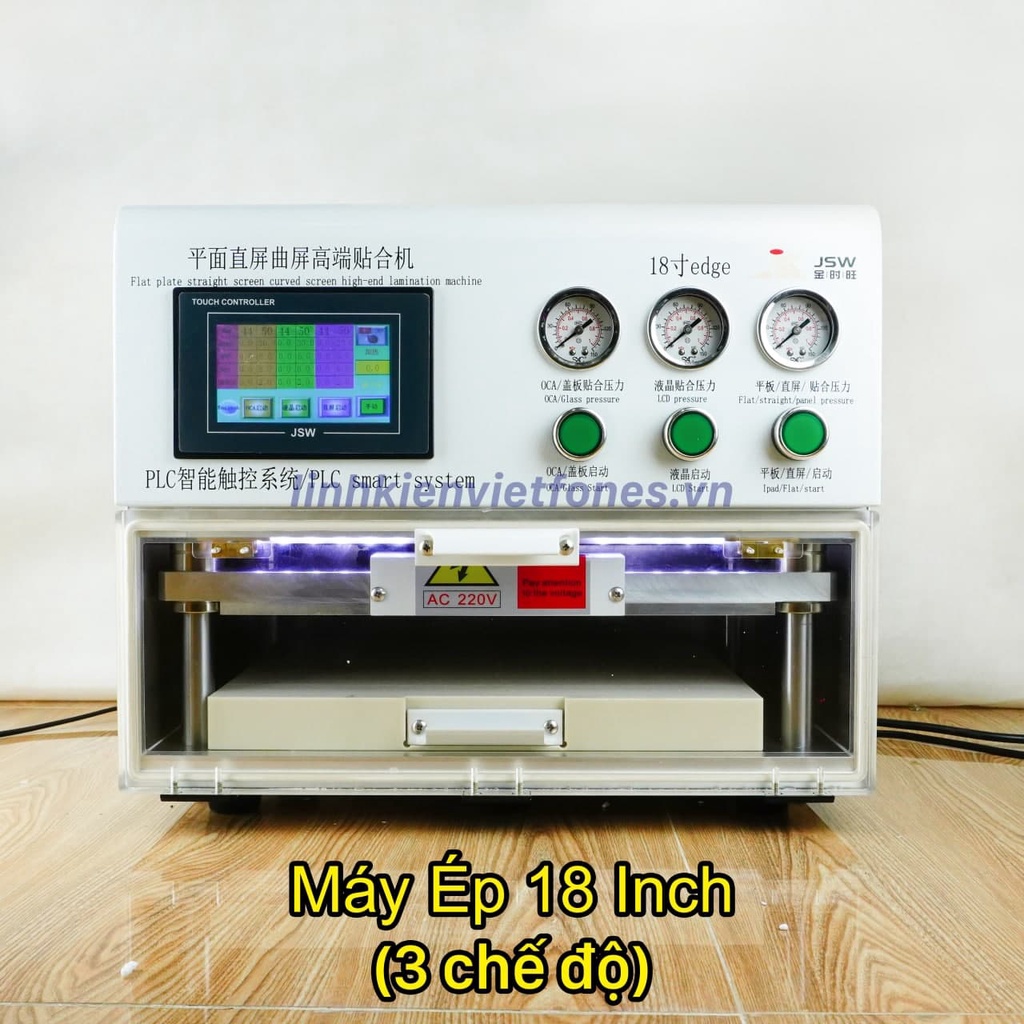 Máy ép 18in 3 chế độ (ép full dòng, full size)