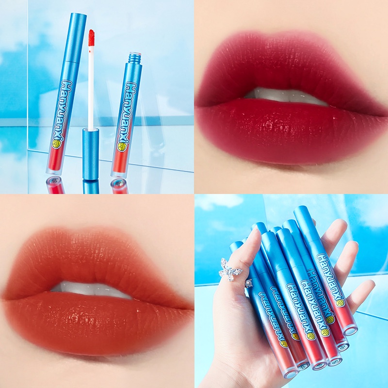 Son môi HEYXI velvet air lip bóng nhẹ không thấm nước và mồ hôi, lâu trôi, trang điểm dễ lên màu, không dính ly cao cấp