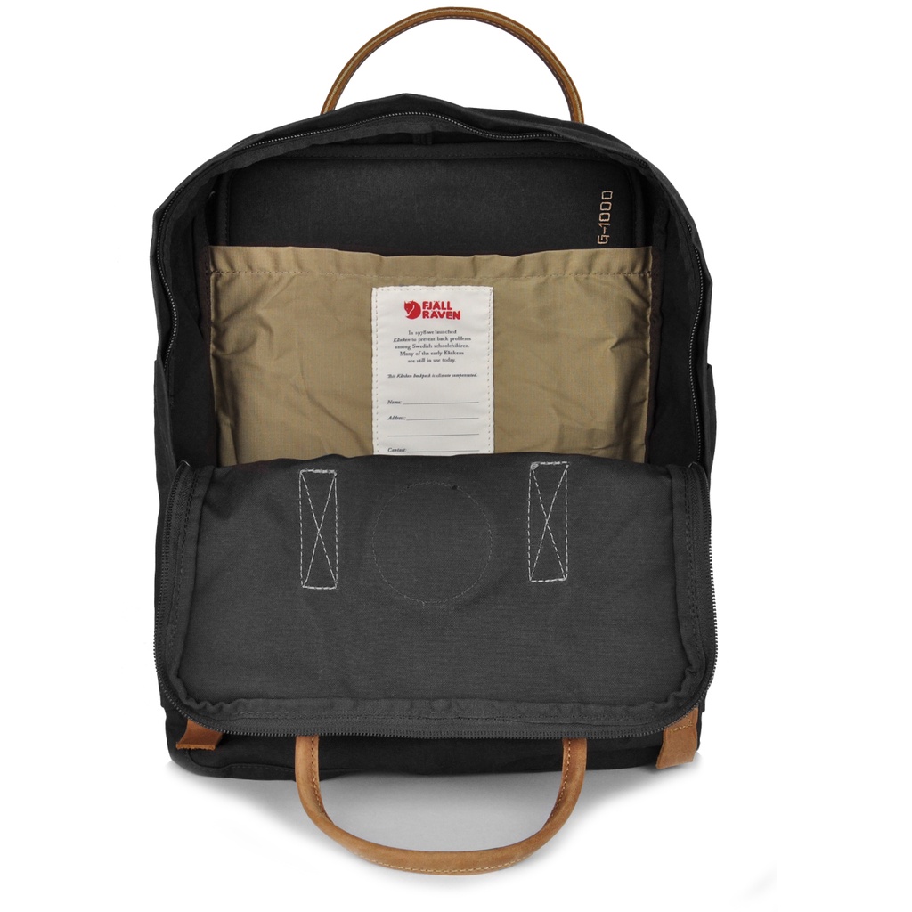 Balo laptop học sinh Fjallraven Kanken No.2 quai da chống nước đi học dã ngoại