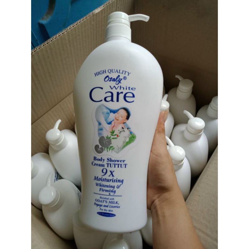 COMBO 2 Chai Sữa Tắm Dê White Care 9X 1200ml Sáng Mịn Hơn Thơm Lâu Hơn